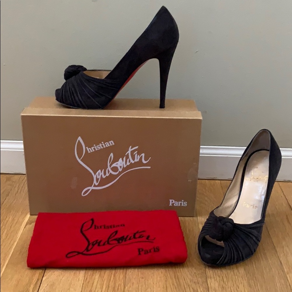 Christian Louboutin Lady Gres heels.  Size 36.5